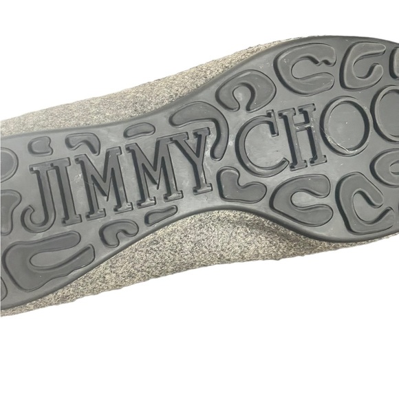 Authentic Jimmy Choo Grey Metallic ballet flats size 38 - Picture 11 of 15